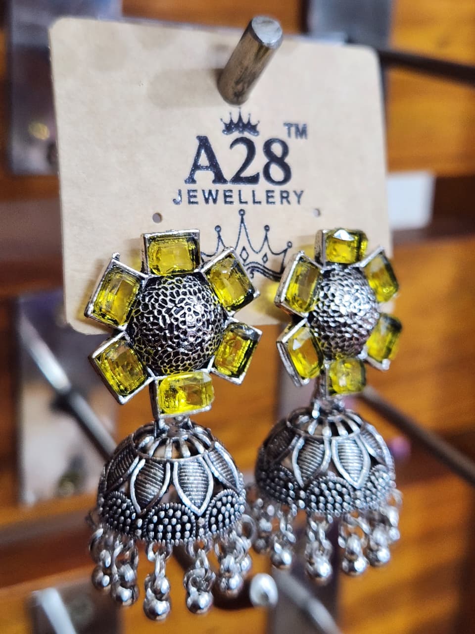 Indian German Silver Jhumka