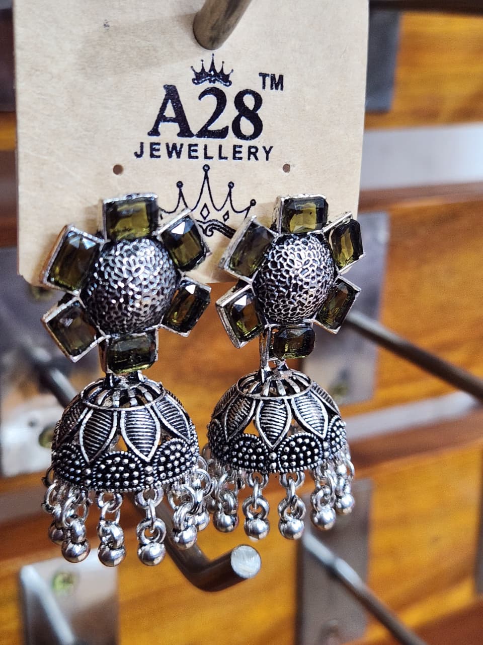 Indian German Silver Jhumka