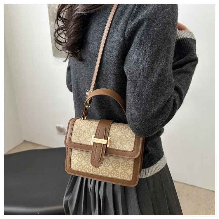 High-grade Texture Small Bag Women's 2025 New Vintage Shoulder Bag Niche