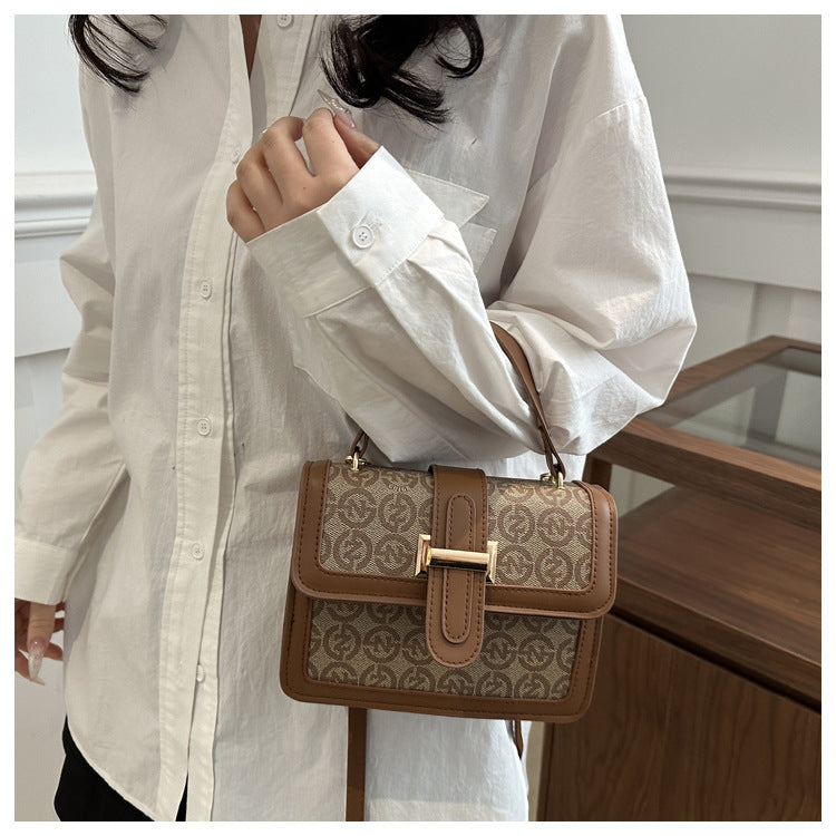 High-grade Texture Small Bag Women's 2025 New Vintage Shoulder Bag Niche