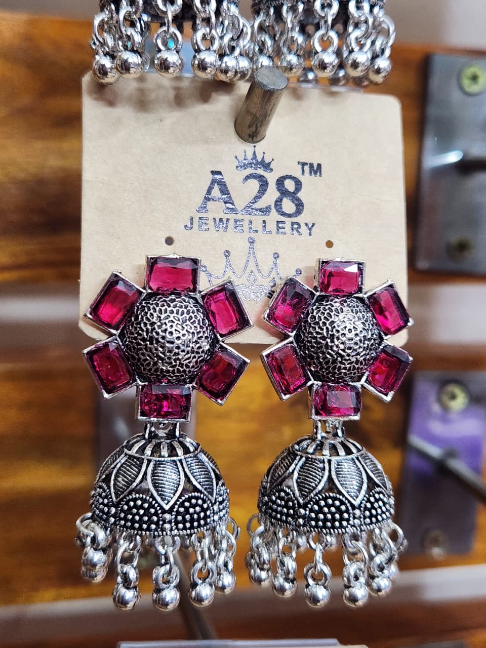 Indian German Silver Jhumka