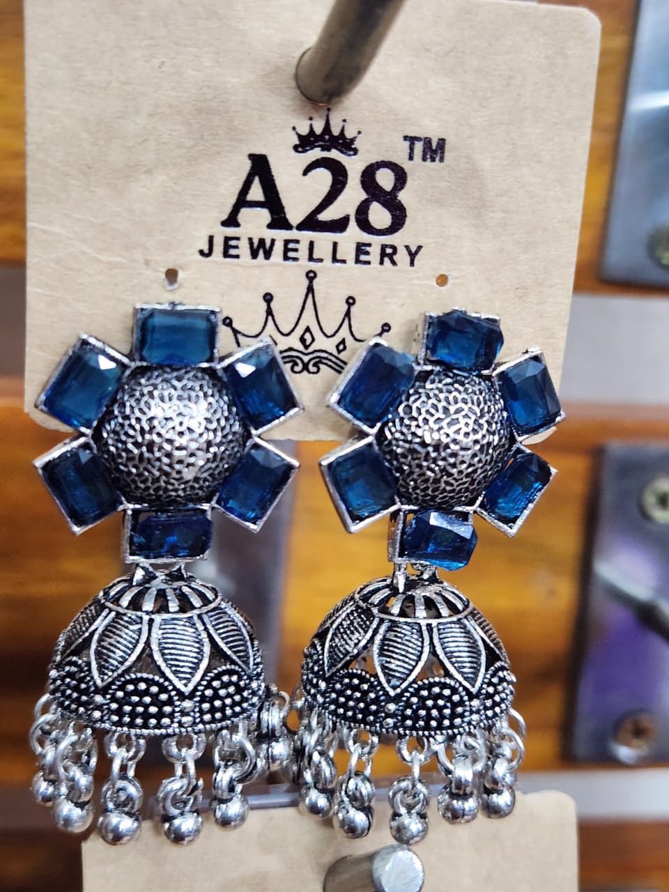 Indian German Silver Jhumka