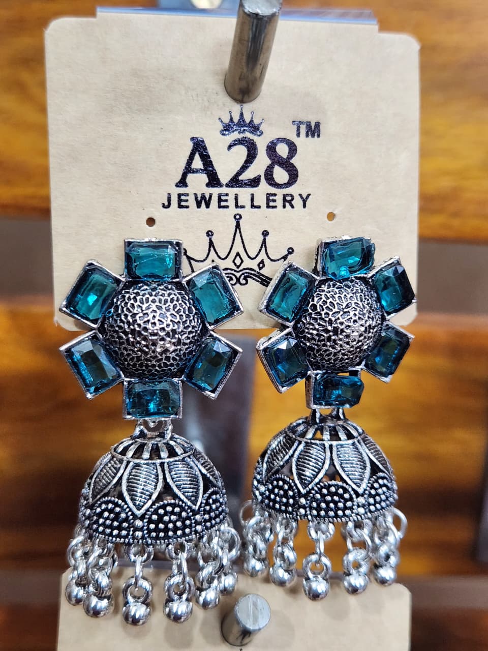 Indian German Silver Jhumka