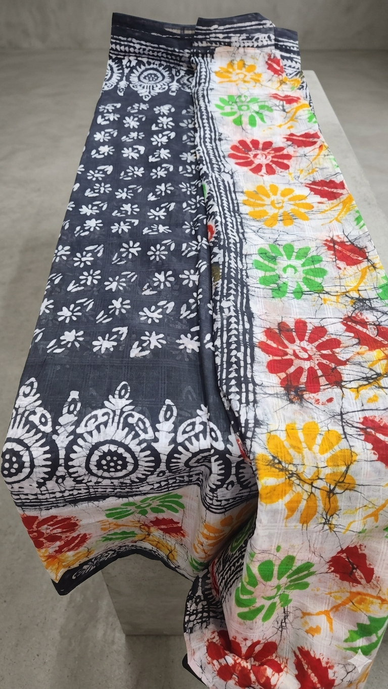 Maya Batik Saree with Blouse Piece