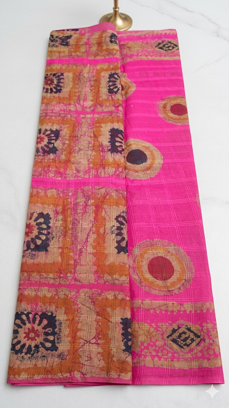 Maya Batik Saree with Blouse Piece