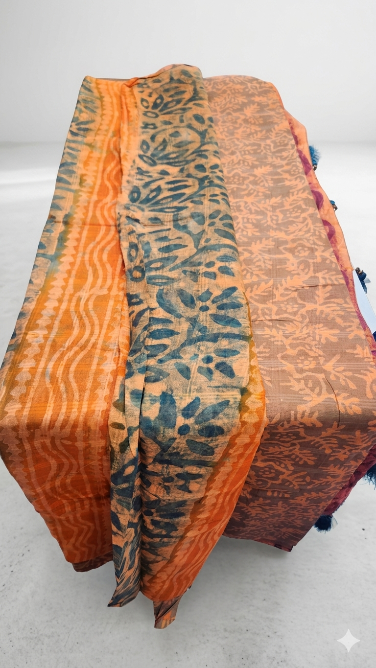 Maya Batik Saree with Blouse Piece