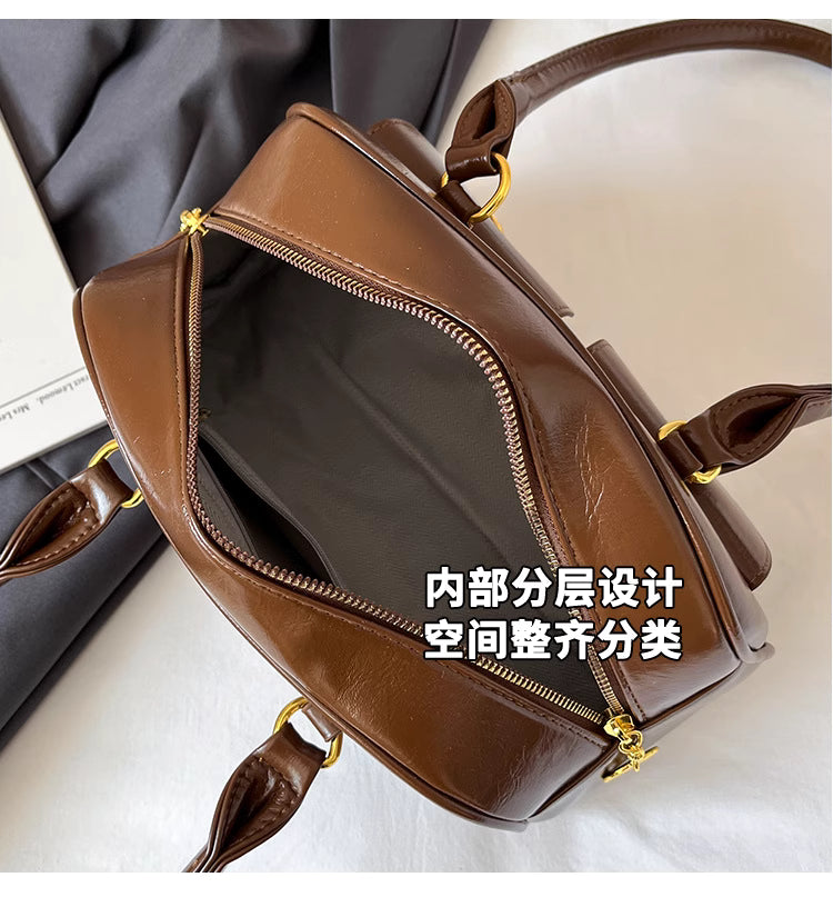 Niche Design Multi-Pocket New Vintage Baguette Shoulder Bag