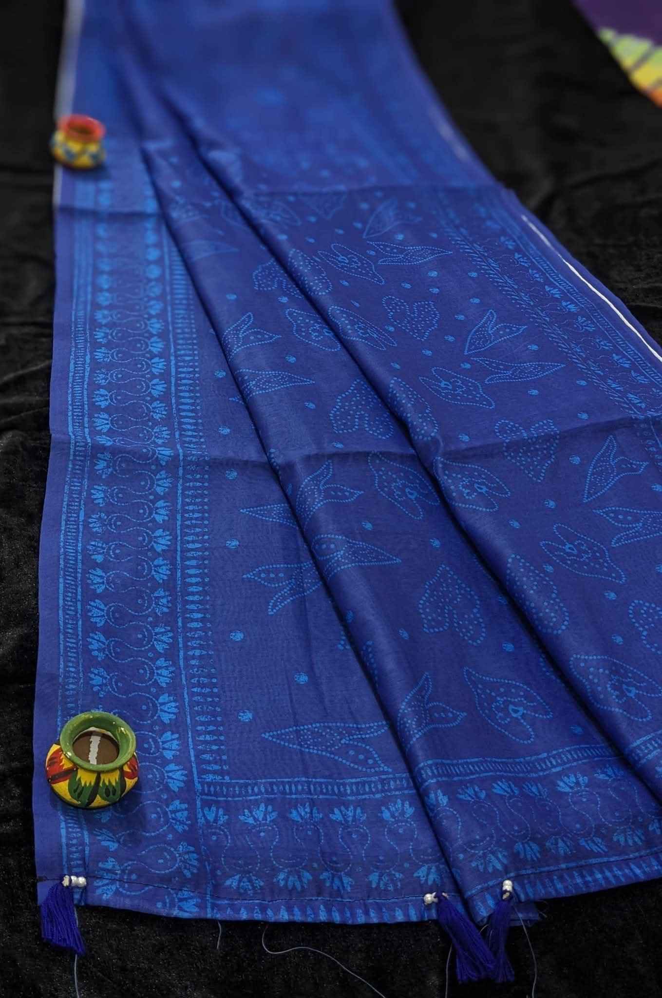Digital Print Halfsilk Saree