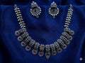 Black Polish Oxidized Statement Neckpiece Set
