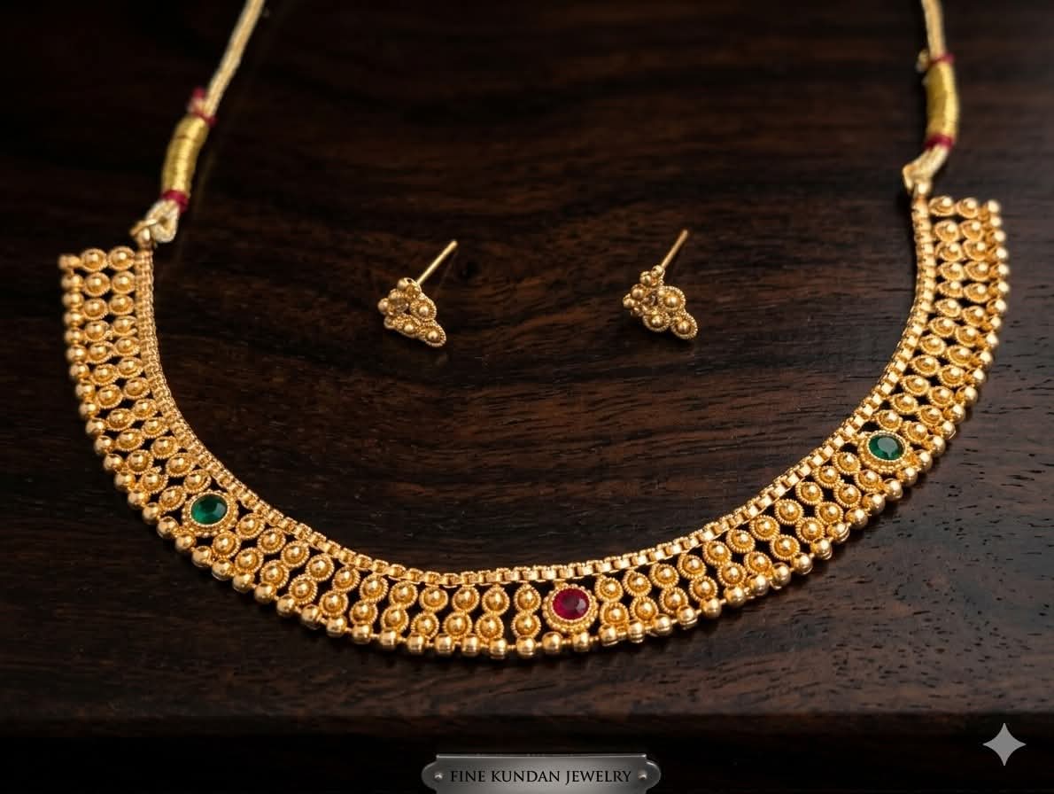 South Indian Gold&nbsp; Necklace Set