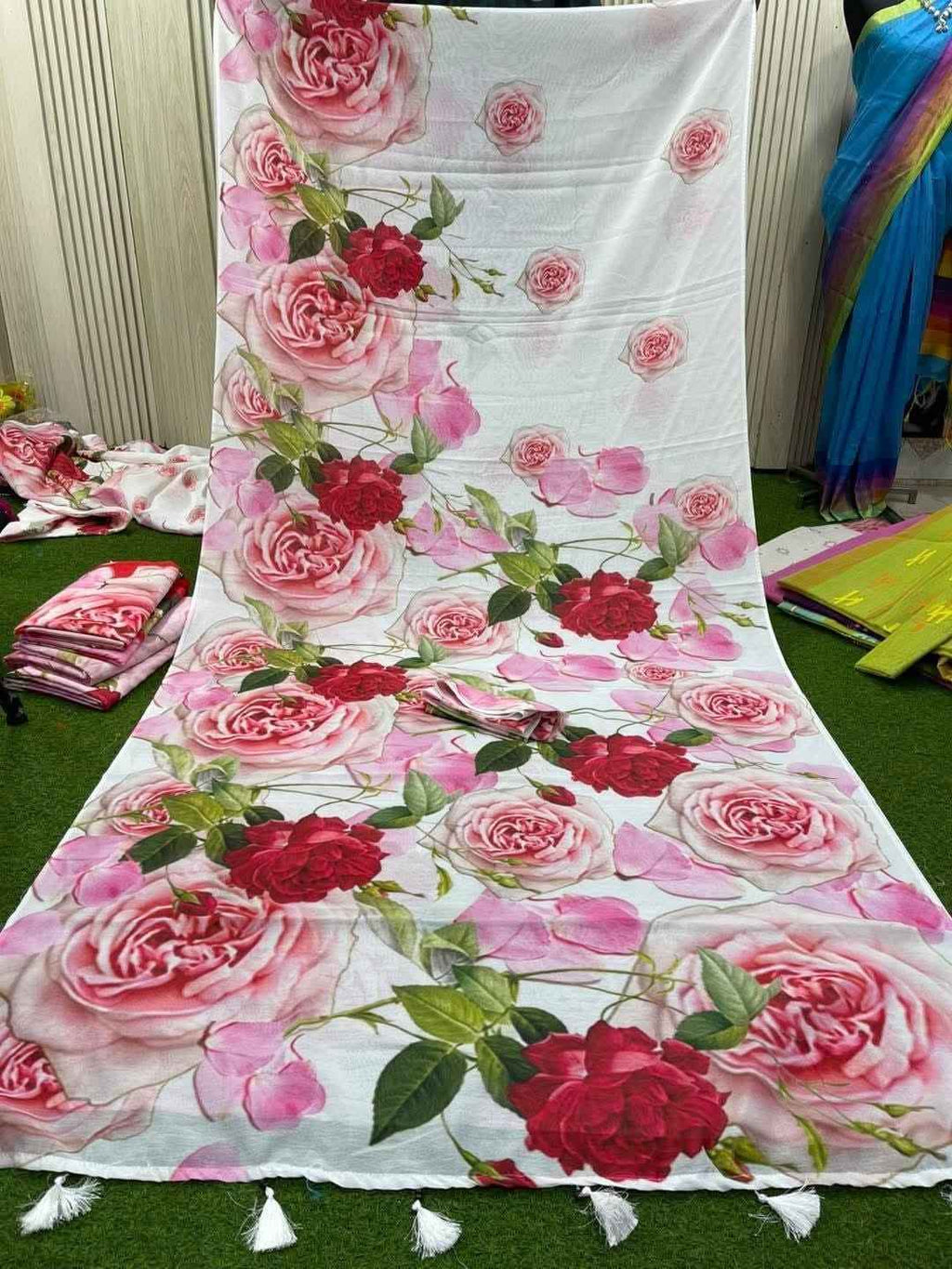 Digital Print Halfsilk Saree
