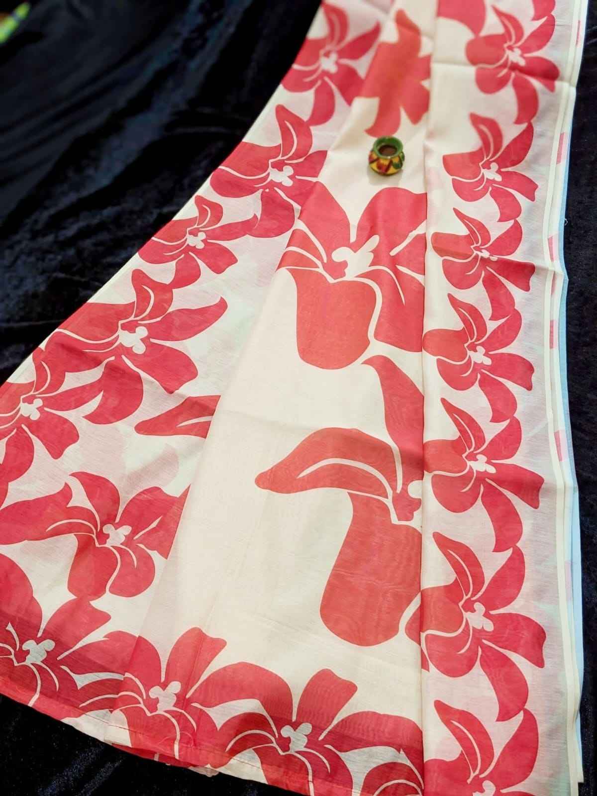 Digital Print Halfsilk Saree