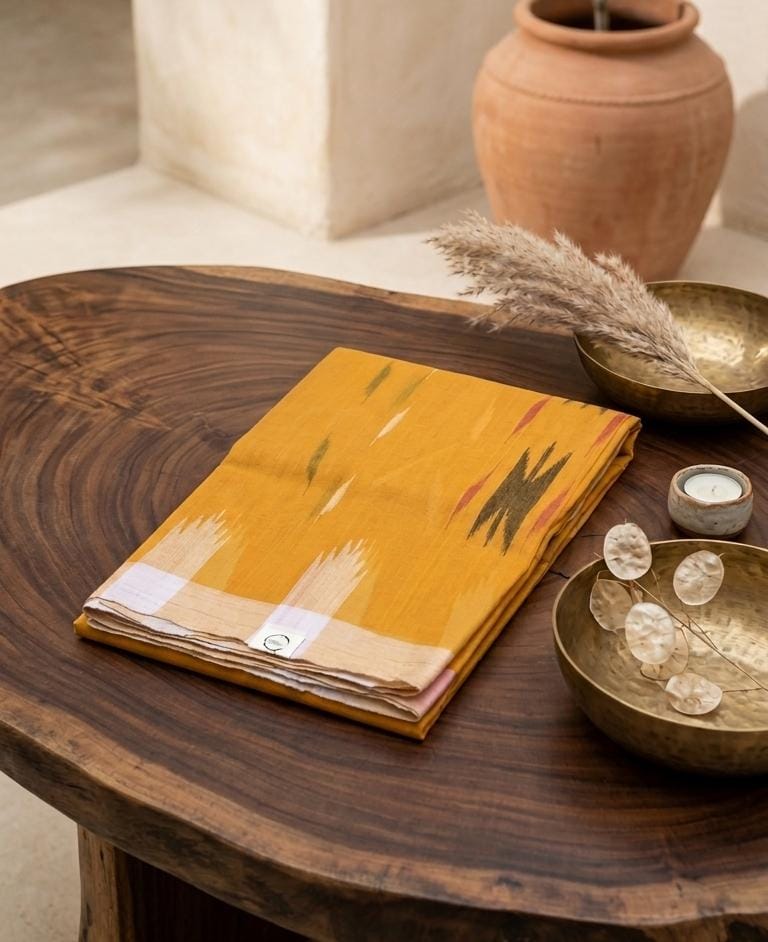 Monipuri Cotton Saree With Blouse Piece