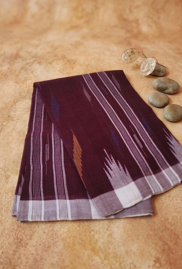 Monipuri Cotton Saree With Blouse Piece