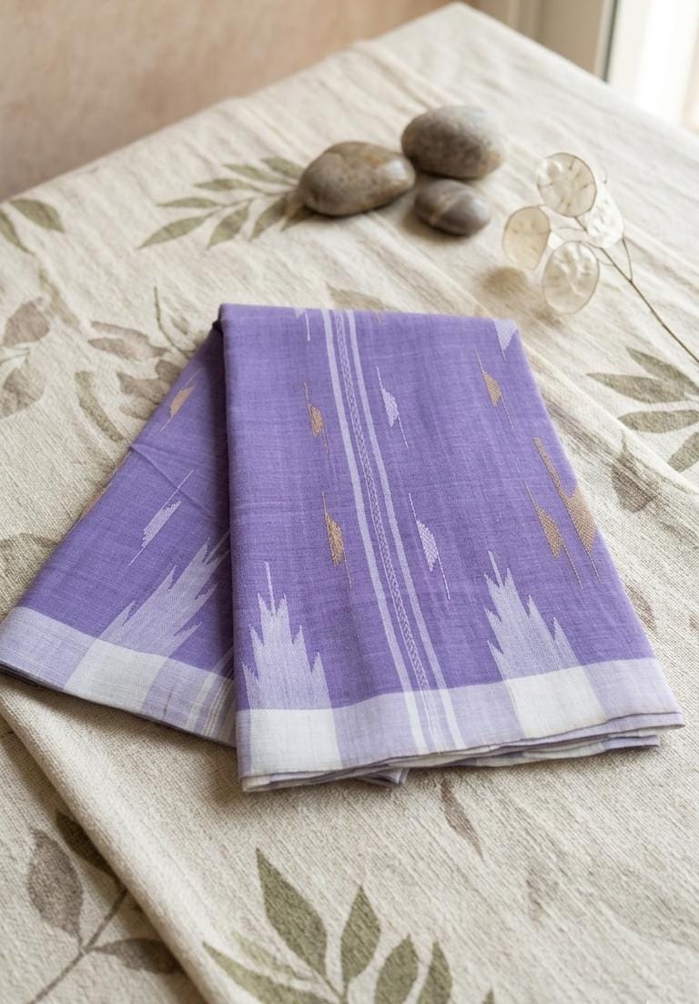 Monipuri Cotton Saree With Blouse Piece