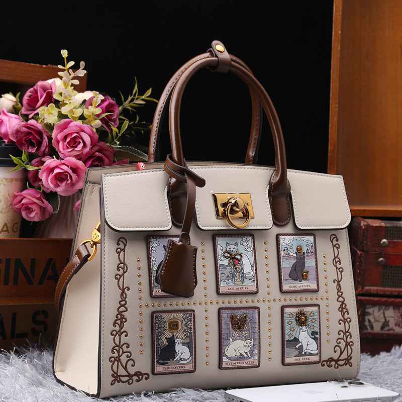 Za High End Women Bag 2025 New Commuter Embroidered Kelly Satchel Accessible Luxury Shoulder Bag For Women