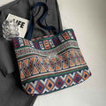 Large-Capacity Canvas Bucket Bag for Women - 2024 Retro Versatile Shoulder and Crossbody Bag