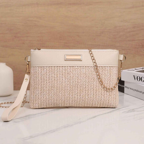2025 spring and summer new chain slung shoulder bag fashion hand-in-hand clutch bag