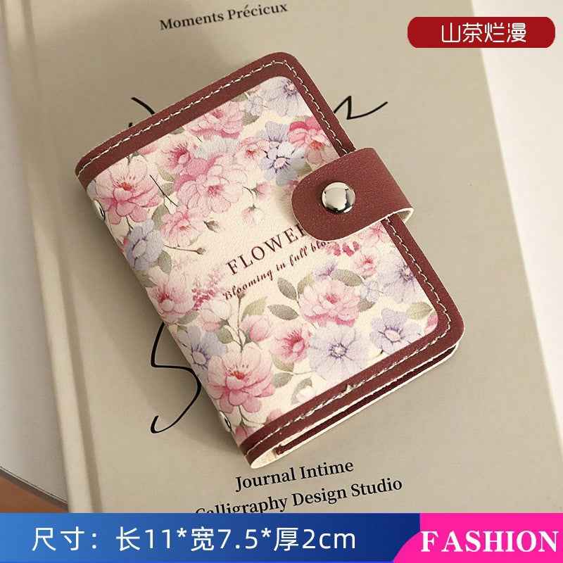 Card Bag Women's Exquisite High-end Small Multi-card 2024 Large Capacity Retro Certificate Storage Wallet New Coin Purse
