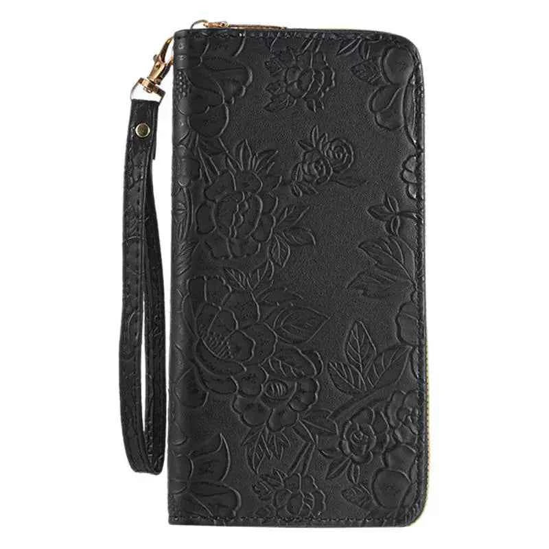 High-value Women's Long Wallet Korean Style Fashionable Hand-held Coin Purse Multi-functional Women's Mobile Phone Bag with Zipper