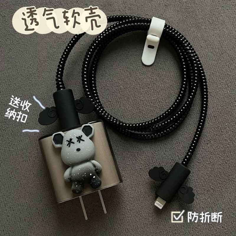 Data cable protective cover for Apple original data cable protective rope charger angel wings protective shell suit