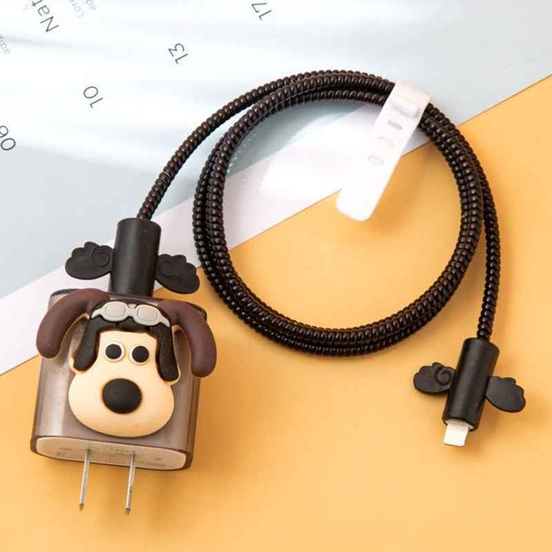 Data cable protective cover for Apple original data cable protective rope charger angel wings protective shell suit