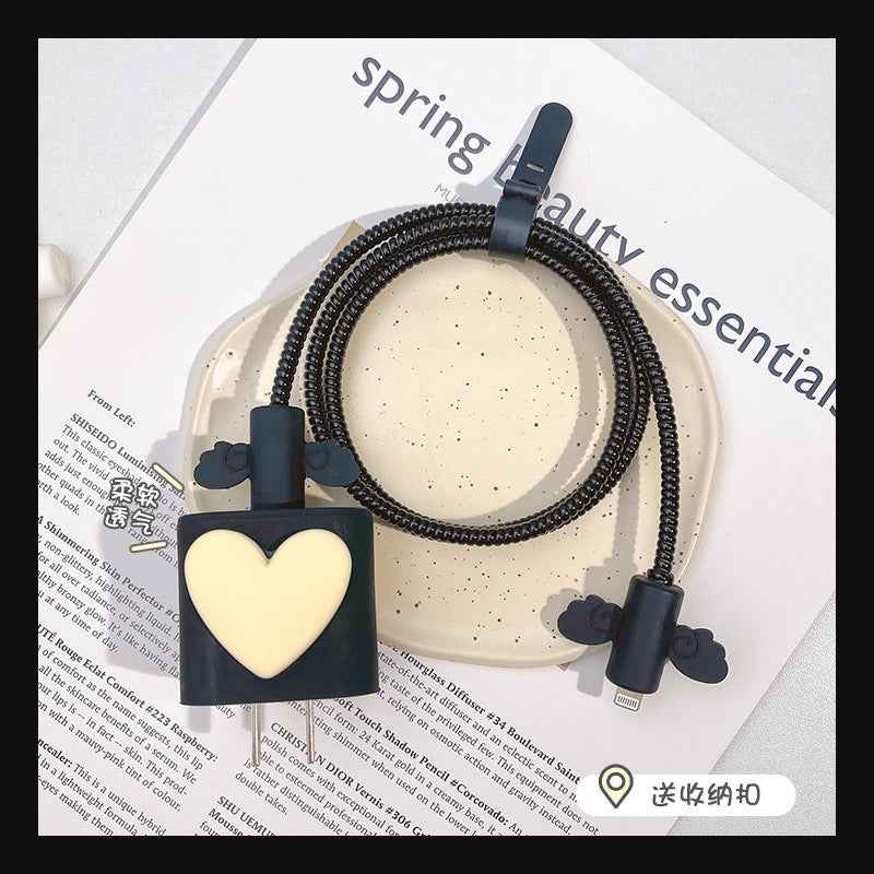 Data cable protective cover for Apple original data cable protective rope charger angel wings protective shell suit