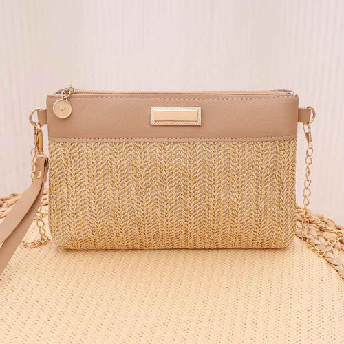 2025 spring and summer new chain slung shoulder bag fashion hand-in-hand clutch bag