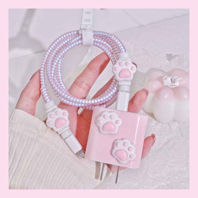 Data cable protective cover for Apple original data cable protective rope charger angel wings protective shell suit
