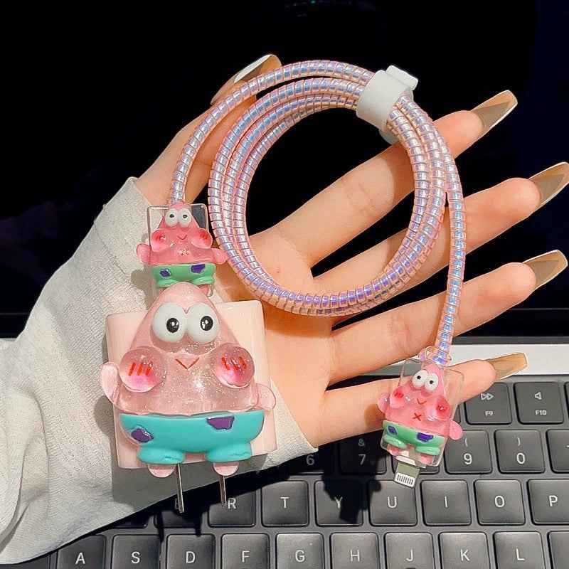 Data cable protective cover for Apple original data cable protective rope charger angel wings protective shell suit