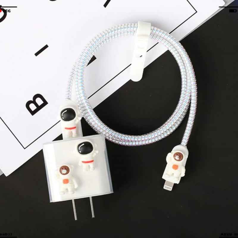Data cable protective cover for Apple original data cable protective rope charger angel wings protective shell suit