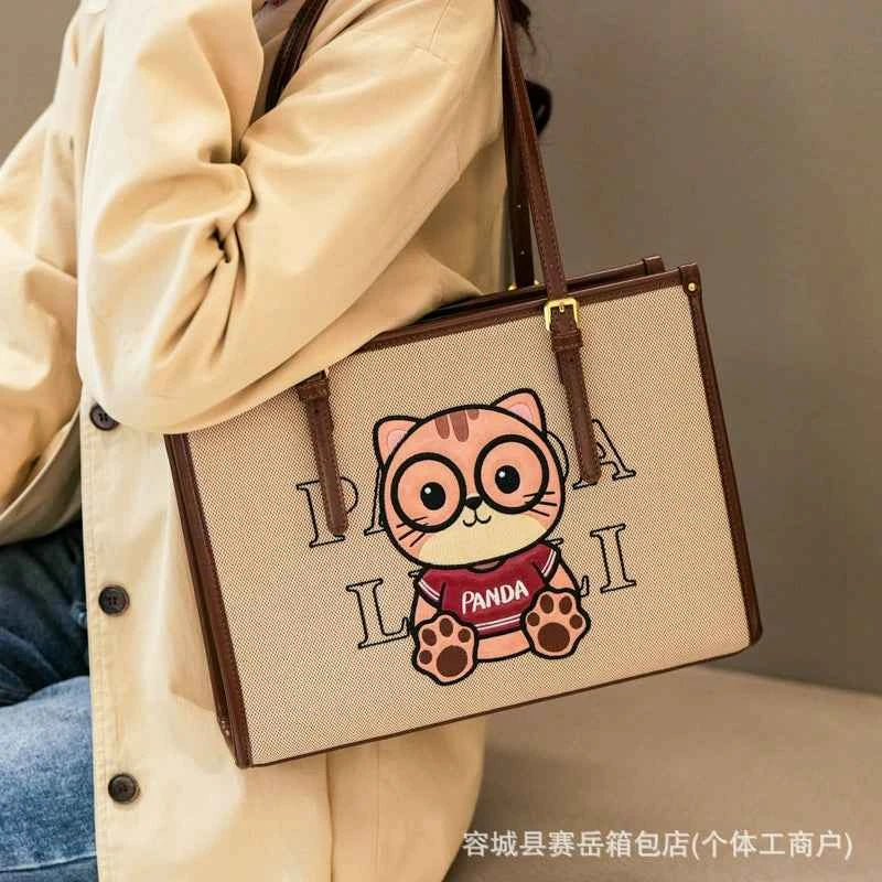 2025 New Fashion Versatile Tote Bag For Women Large Capacity With Dual Shoulder Straps And Secure Zipper