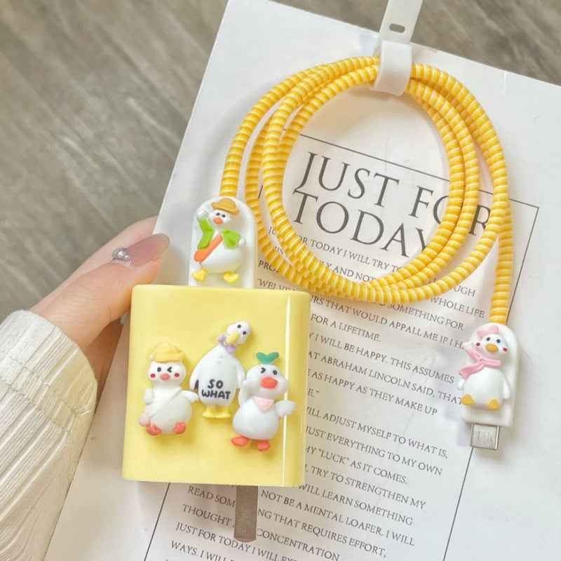 Data cable protective cover for Apple original data cable protective rope charger angel wings protective shell suit