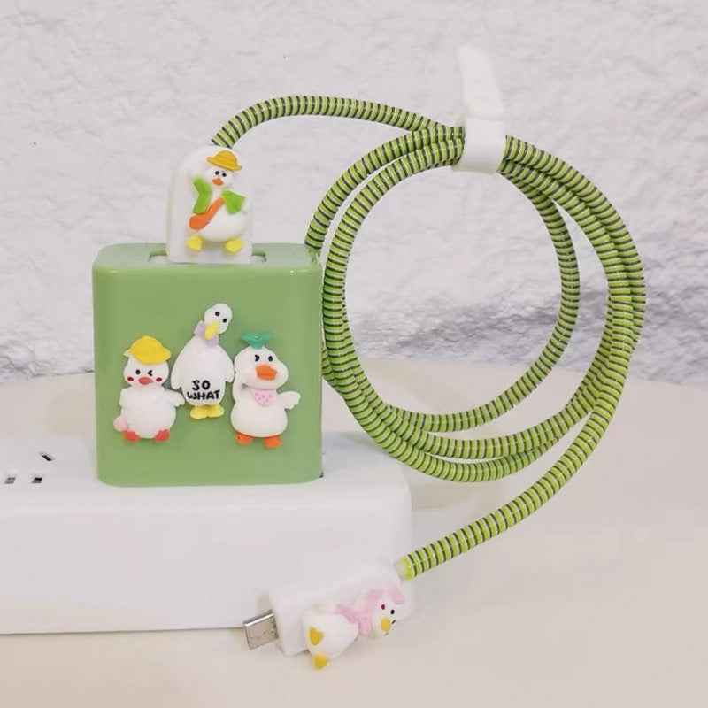 Data cable protective cover for Apple original data cable protective rope charger angel wings protective shell suit