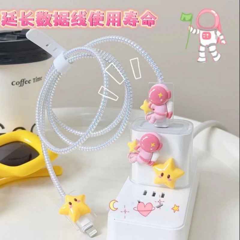 Data cable protective cover for Apple original data cable protective rope charger angel wings protective shell suit