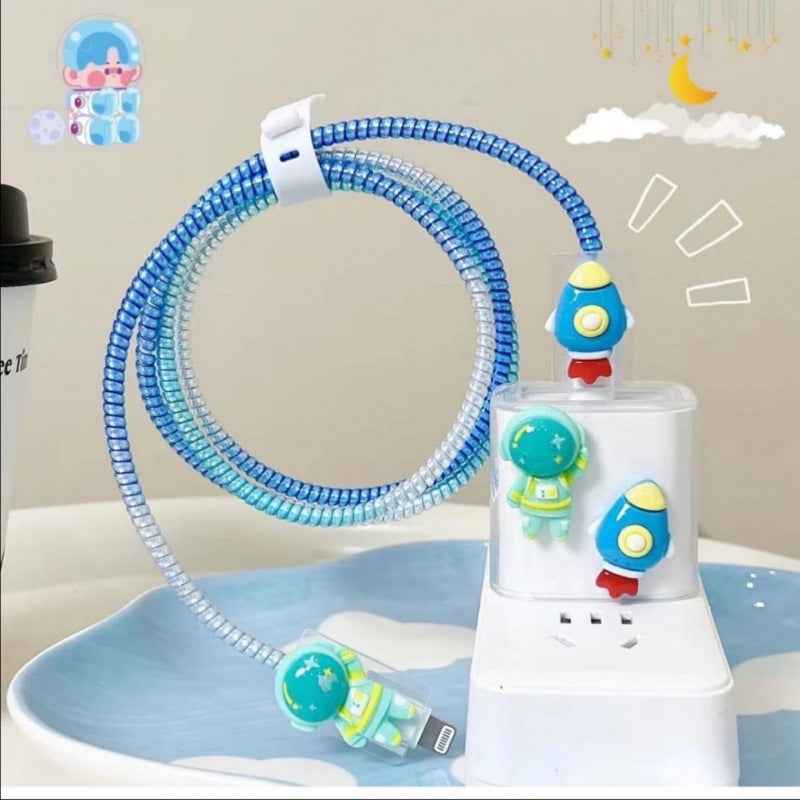 Data cable protective cover for Apple original data cable protective rope charger angel wings protective shell suit