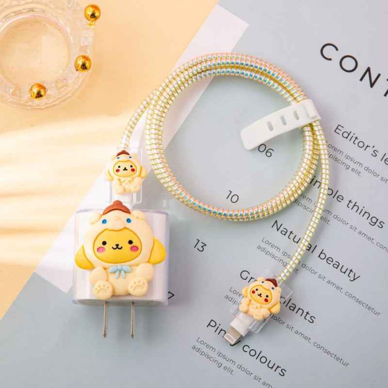 Data cable protective cover for Apple original data cable protective rope charger angel wings protective shell suit
