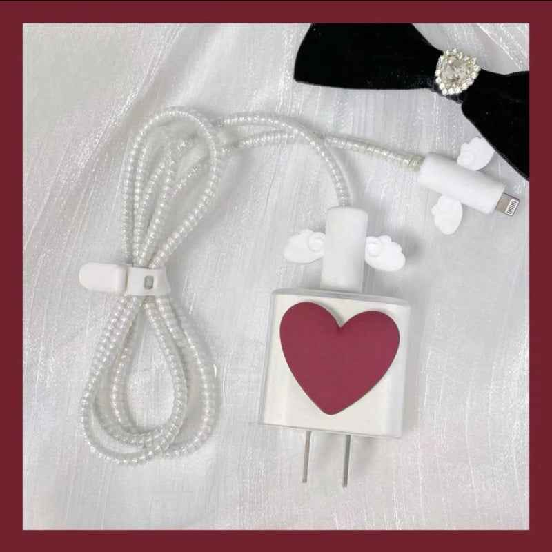 Data cable protective cover for Apple original data cable protective rope charger angel wings protective shell suit