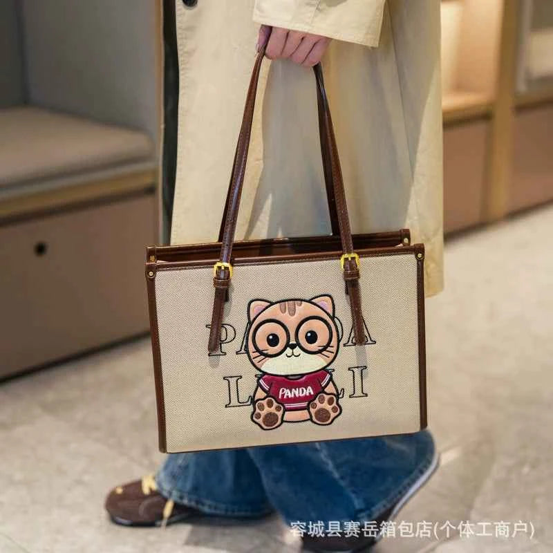 2025 New Fashion Versatile Tote Bag For Women Large Capacity With Dual Shoulder Straps And Secure Zipper