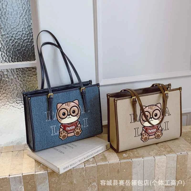 2025 New Fashion Versatile Tote Bag For Women Large Capacity With Dual Shoulder Straps And Secure Zipper