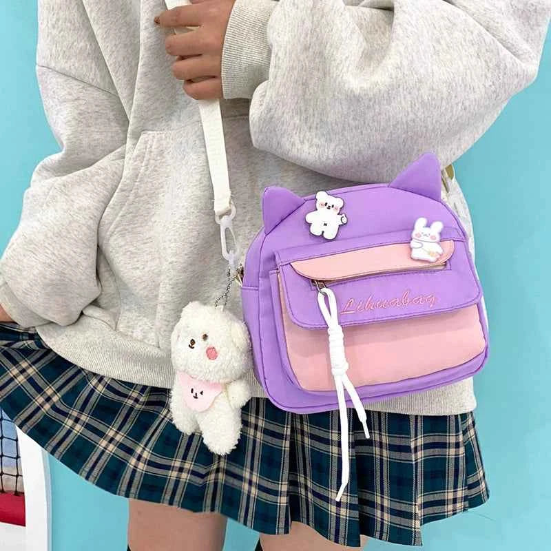Children's Crossbody Bag, Girl's Cute Bag, 2025 New Student Small Bag, Little Girl's Stylish Backpack for Going Out, Female