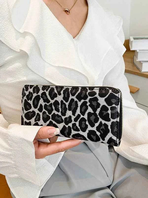 2025 New Korean Style Women's Wallet Linen Long Contrast Color Clutch Large Capacity Card Bag Wallet Coin Purse