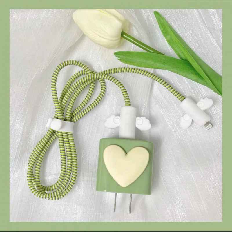 Data cable protective cover for Apple original data cable protective rope charger angel wings protective shell suit