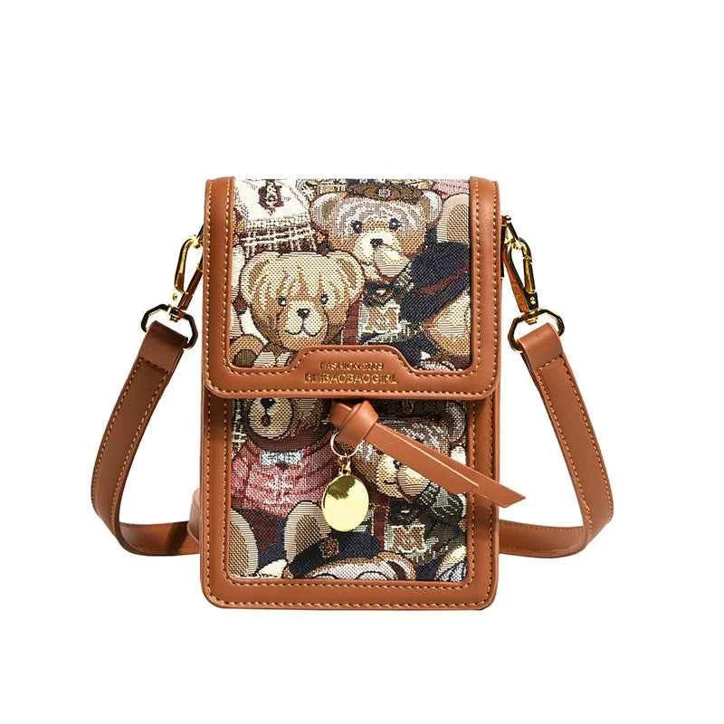 Canvas Crossbody Mobile Phone Bag Women Casual Shoulder Bag 2025 Fashion