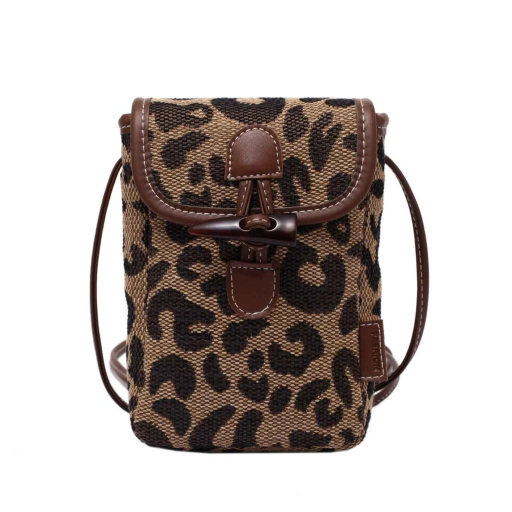 New fashion one-shoulder plaid mobile phone bag niche design messenger bag