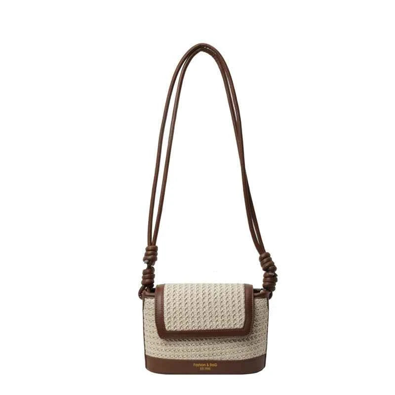 Celebrity Beach Bag Niche Colorfulful Woven Bag Women 2025 New Crossbody Bag Single Shoulder Armpit Bag