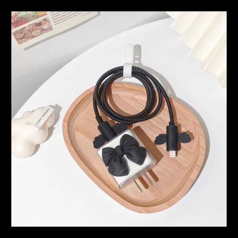 Data cable protective cover for Apple original data cable protective rope charger angel wings protective shell suit