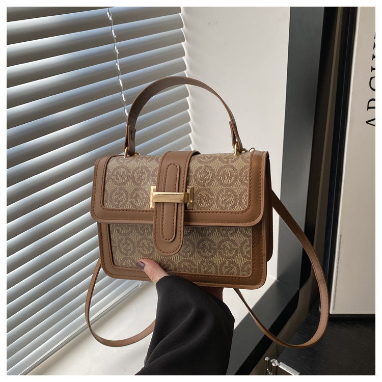 High-grade Texture Small Bag Women's 2025 New Vintage Shoulder Bag Niche