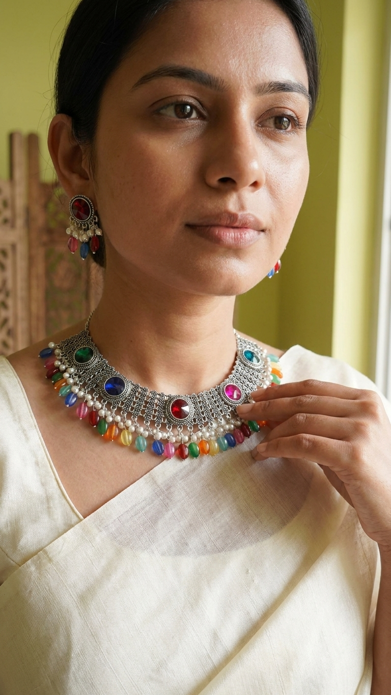 Exquisite Ethnic Statement Necklace ; Earring Sets