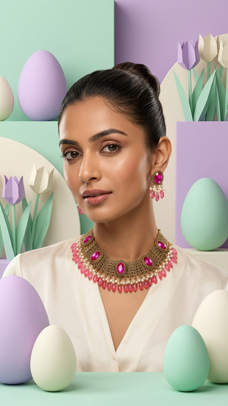 Exquisite Ethnic Statement Necklace ; Earring Sets
